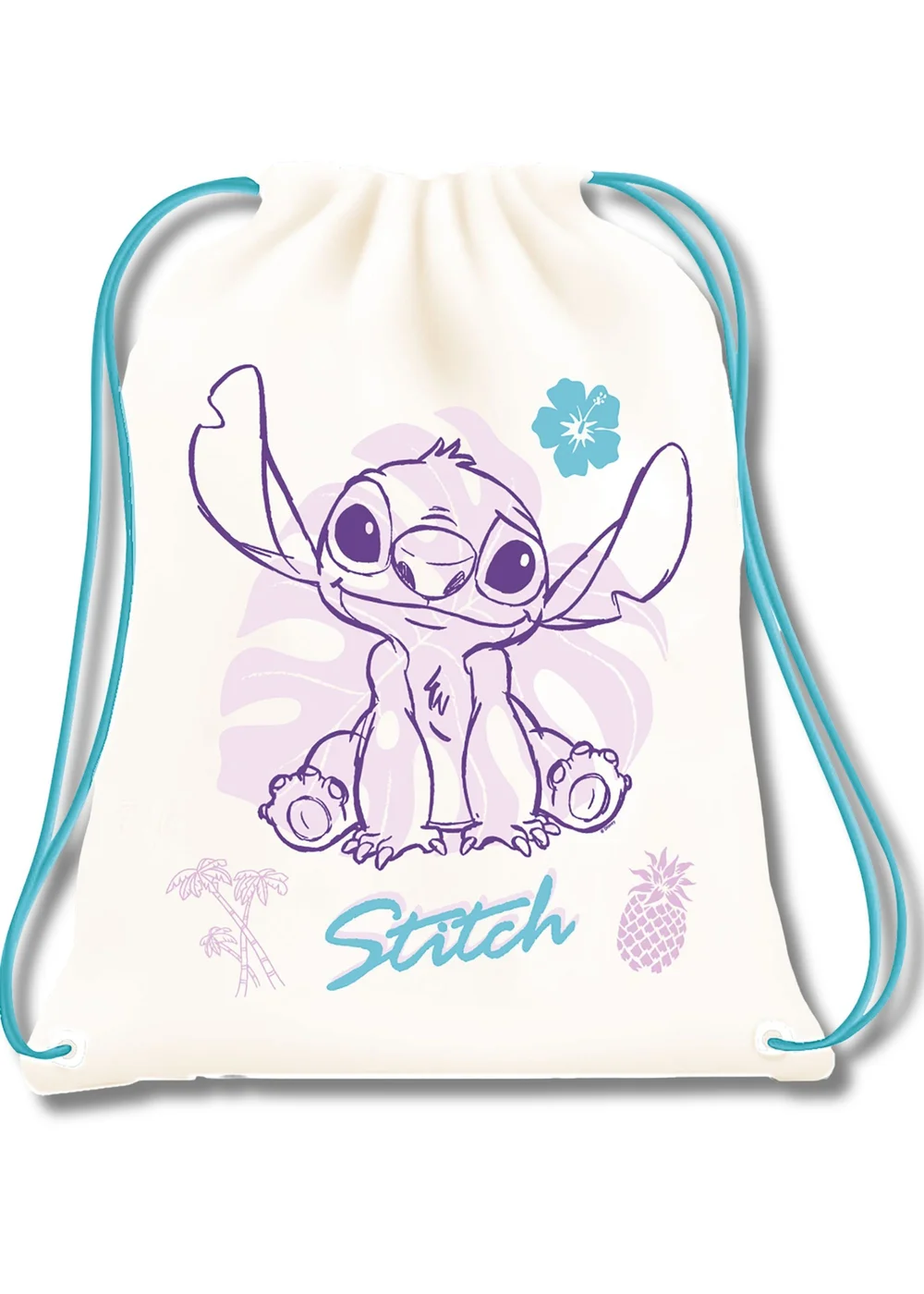 Disney Stitch Cream Palms Hydro Bottle And Insulated Lunch Bag - One Size Image 3