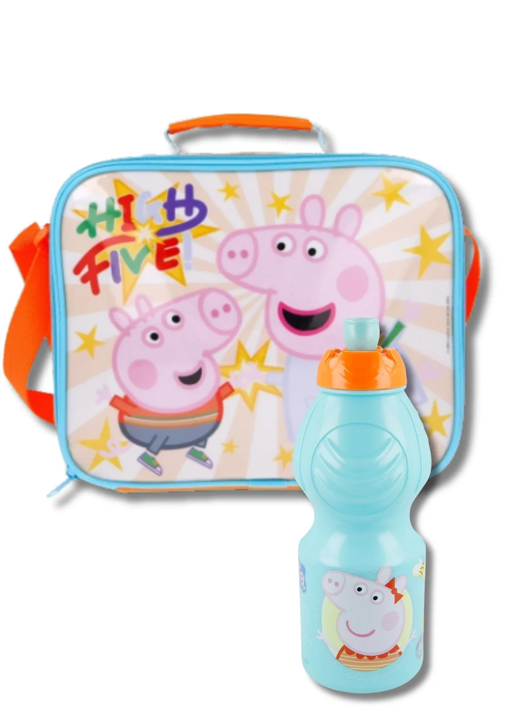 Peppa Pig Orange Insulated Lunch Bag Set and Bottle - One Size Image 1
