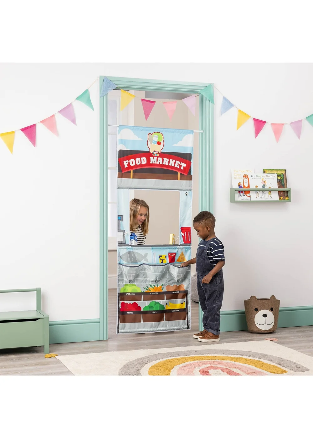 Toyrific Pop Up Playtown Food Market - One Size Image 1