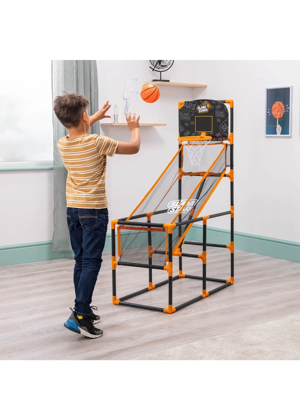 Toyrific Indoor Basketball Game - One Size Image 1