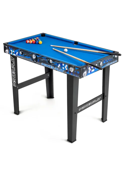 Power Play Black/Blue Stand Up Pool Games Table (3ft) - One Size Image 5