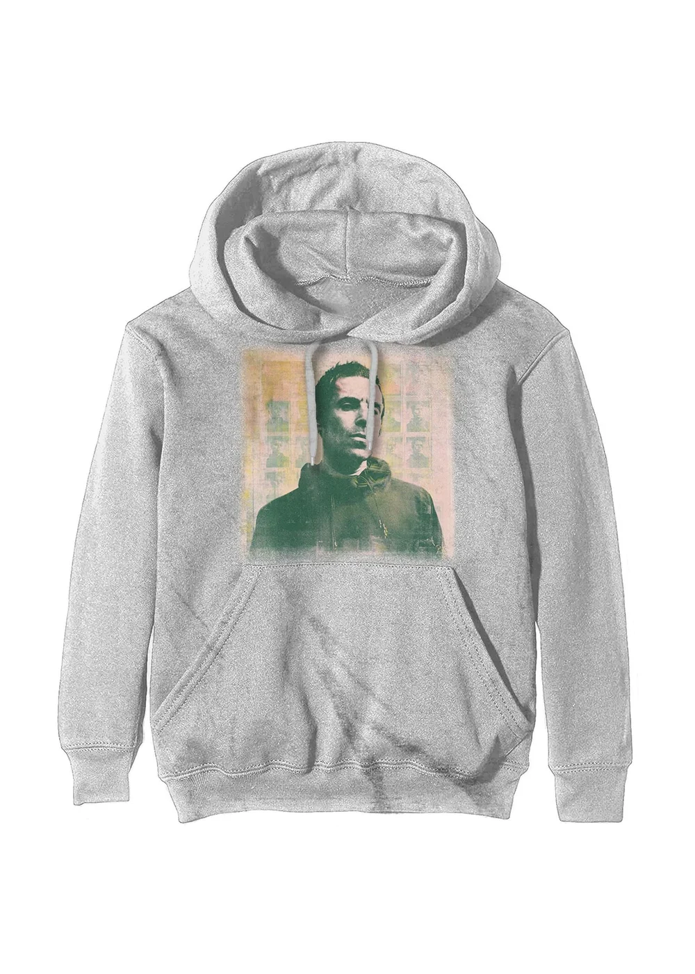 Oasis Liam Gallagher Light Grey Album Hoodie - M Image 1