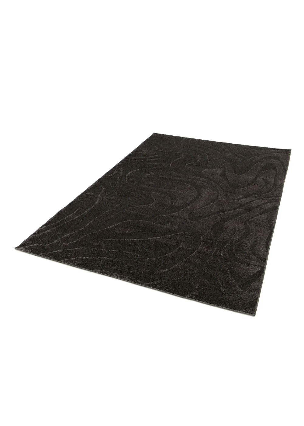 Homemaker Reef Ripple Charcoal Anthracite Rug - 120 x 170 Image 6