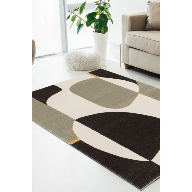 Homemaker Milan Bold Grey/Stone/Cream Abstract Rug