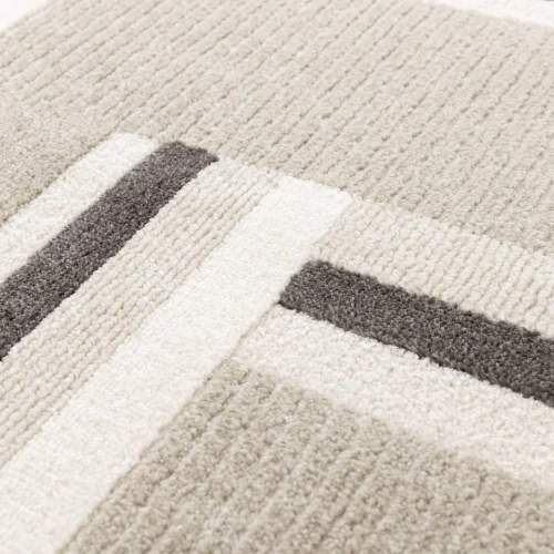 Homemaker Milan Grey/Stone/Cream Blocks Rug - 160 X 230 Image 2
