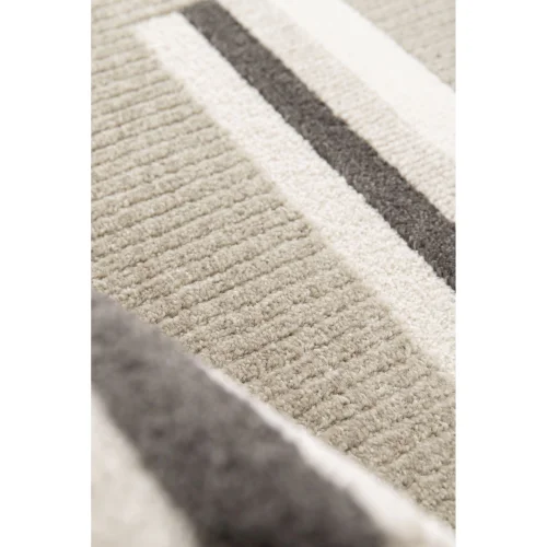 Homemaker Milan Grey/Stone/Cream Blocks Rug - 160 X 230 Image 3