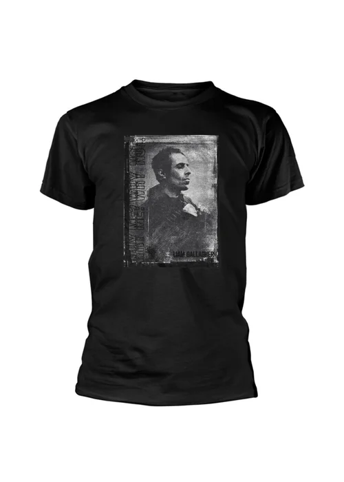 Oasis Liam Gallagher Black Monochrome Cotton T-Shirt - S Image 3