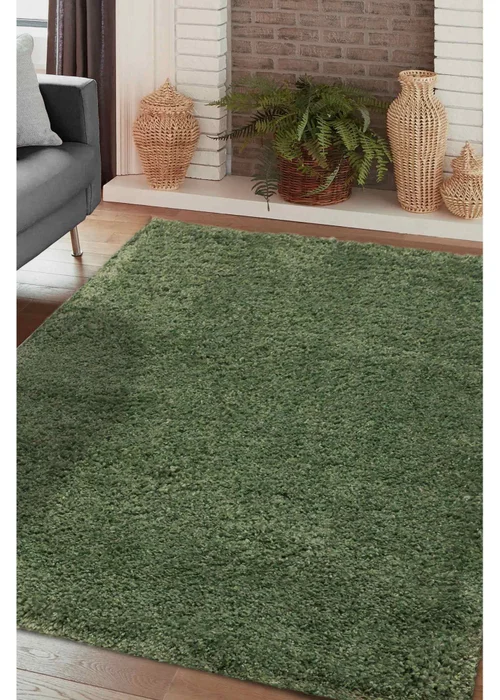 Homemaker Jazz Shaggy Sage Rug - 60 X 110 Image 1