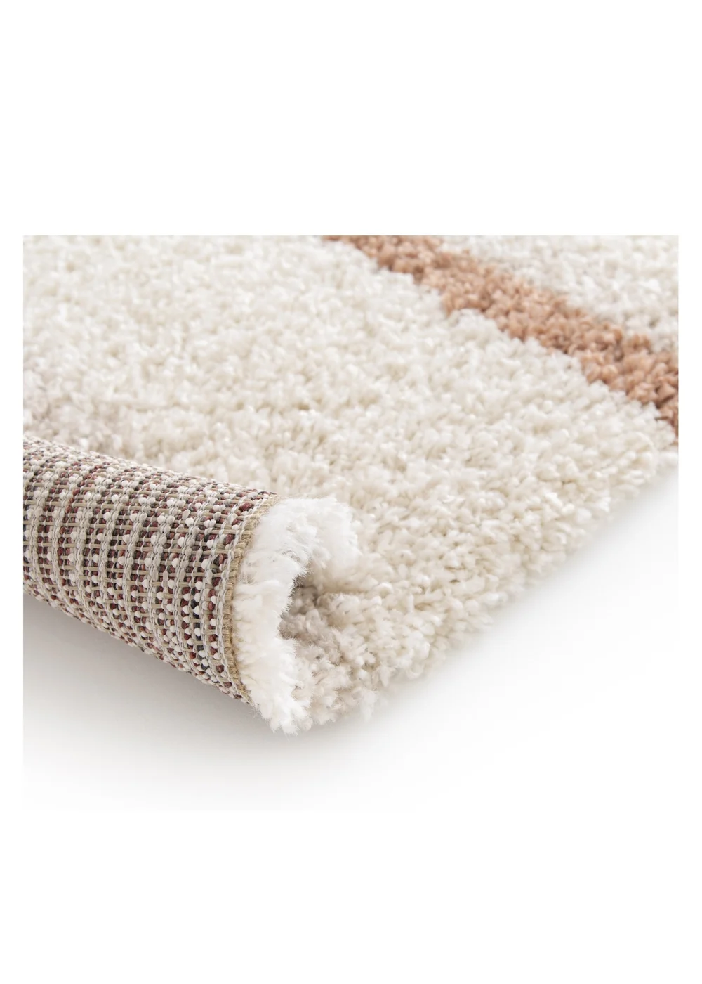 Homemaker Nomad Linear Natural Shaggy Rug - 120 x 170 Image 5