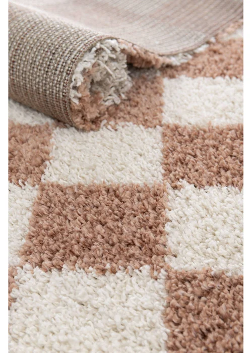 Homemaker Nomad Checks Terracotta Rug - 120 x 170 Image 5
