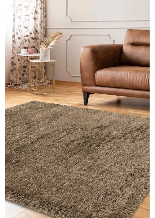 Homemaker Lagom Plain Latte Rug - 80 x 150 Image 1