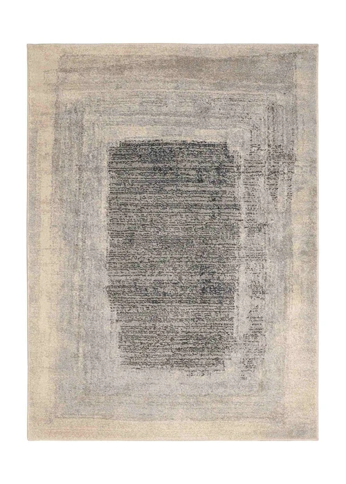 Homemaker Freya Border Effect Grey/Blue Rug - 160 X 230 Image 2