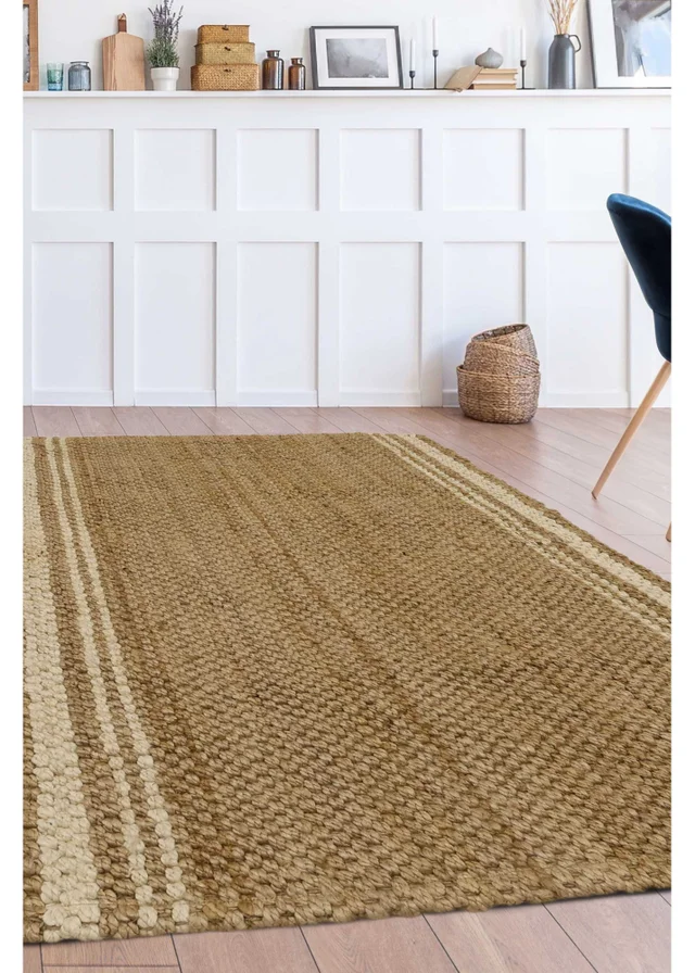 Relay Jute Stripe Natural Beige Runner