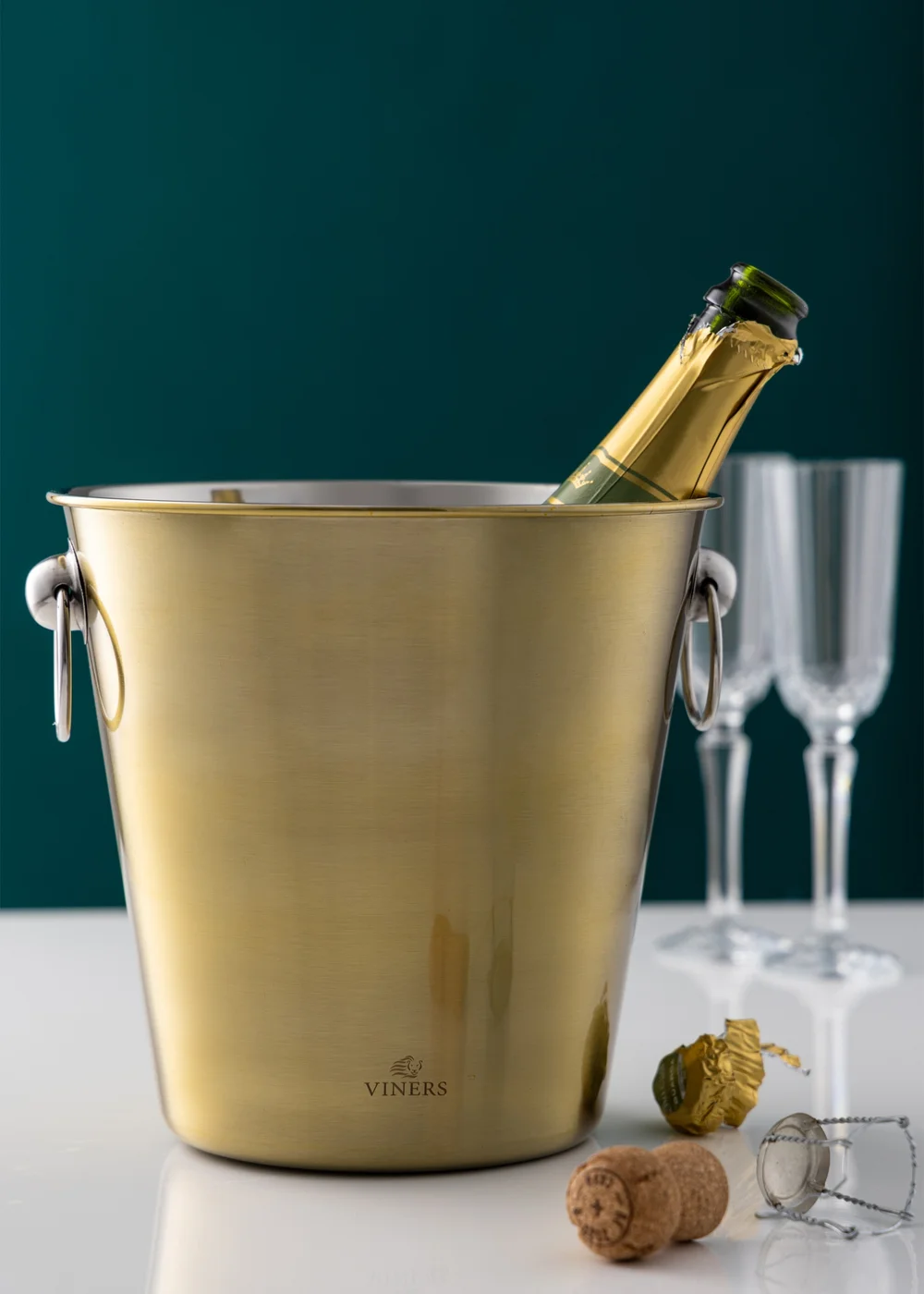Viners Gold Champagne Bucket (4L) - One Size Image 2