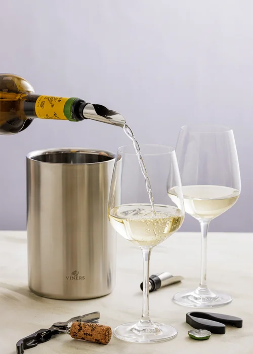 Viners Silver Double Wall Wine Cooler (1.3L) - One Size Image 3
