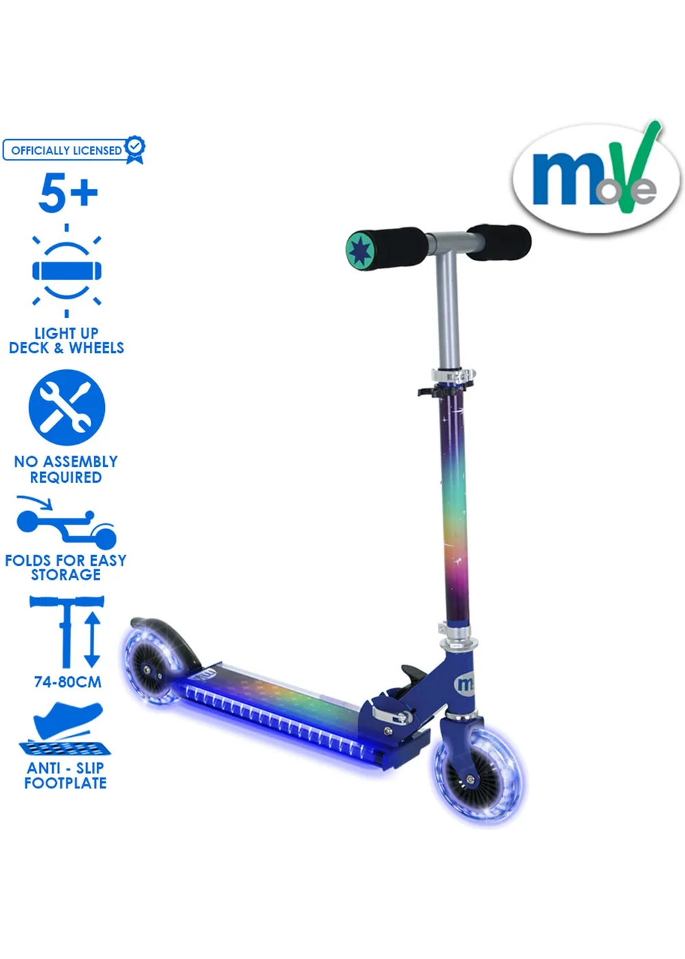 MoVe Electro Lite Folding Inline Scooter - One Size Image 2
