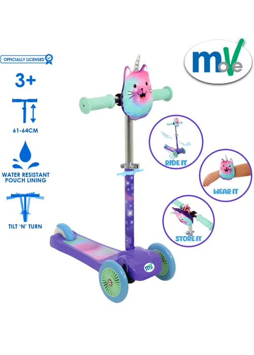 MoVe Mini Go Caticorn Tilt Scooter With Squishle - One Size Image 2