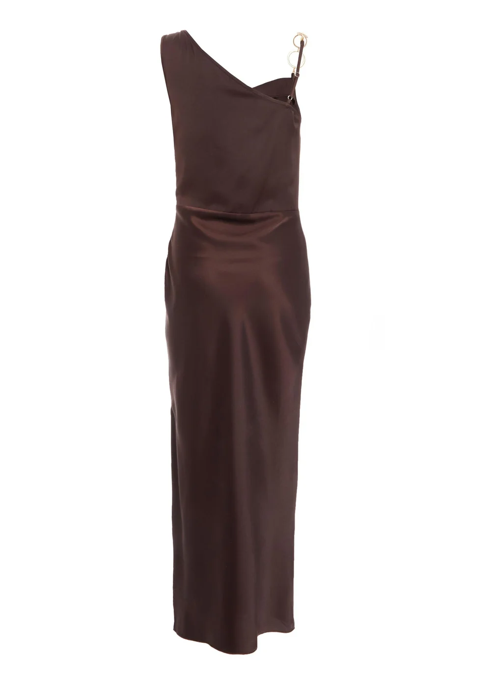 quiz satin cowl neck dress Quiz Black Satin Cowl Neck Midaxi Dress - 6