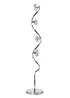 BHS Chrome Bella Twisted 4 Light Floor Lamp (130cm x 26cm) - One Size Image 4