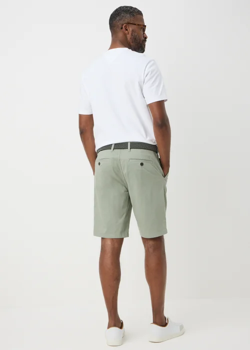 Lincoln Sage Green Belted Chino Shorts - 32 Image 3