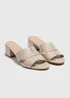 Stone Mule Block Heels - 6 Image 1