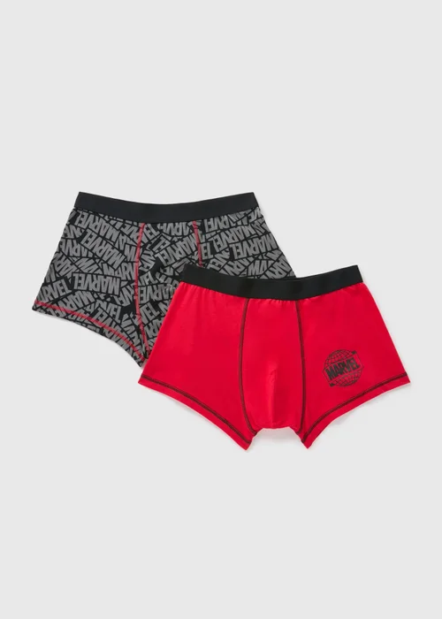 2 Pack Marvel Black Boxers - XS Image 1