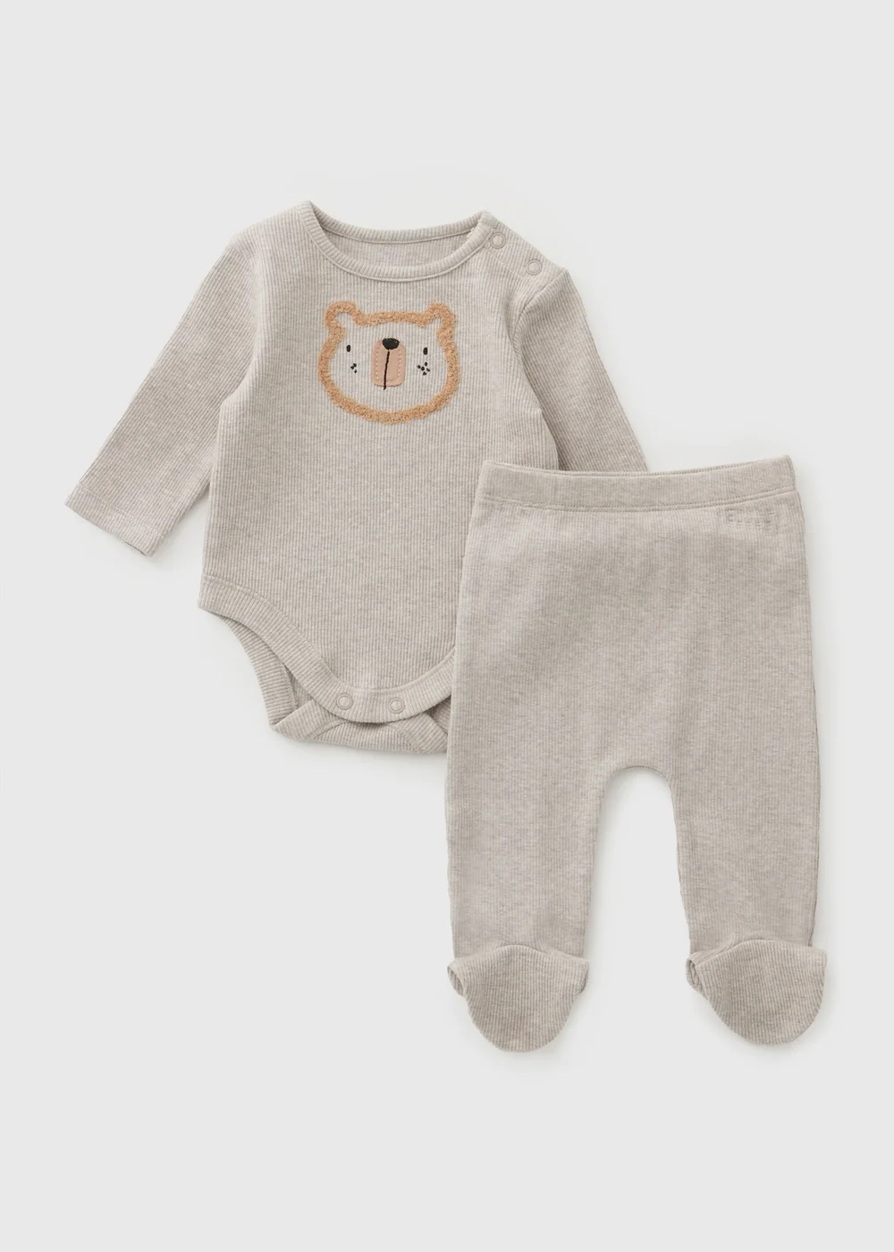Baby Mocha Bear Bodysuit and Legging Set (Newborn - 12mths) - 0-3 months Image 1