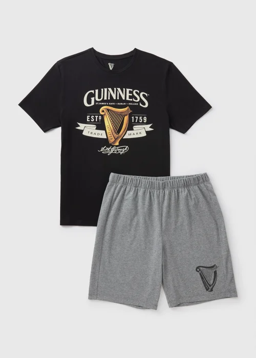 Guinness Black Pyjama Short Set - Extra small Image 2