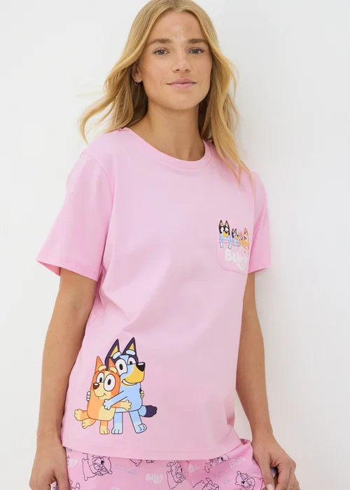 Bluey Pink Shorts Pyjama Set - Extra small Image 2