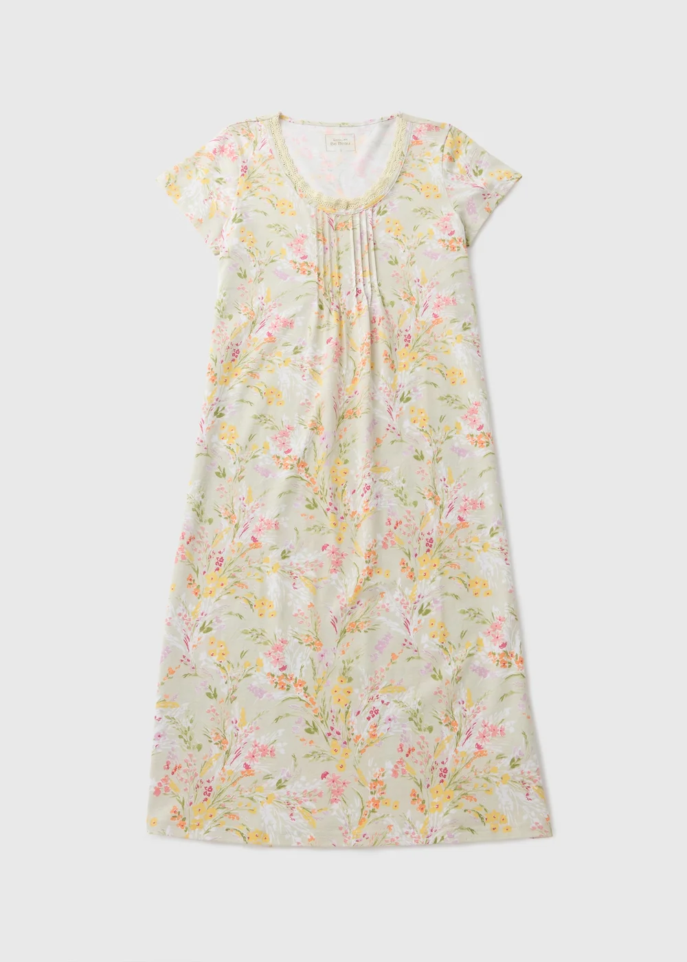 Sage Green Floral Nightie - Small Image 3