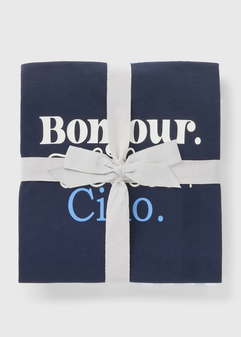 Navy Gingham Bonjour Pyjama Set - Extra small Image 3