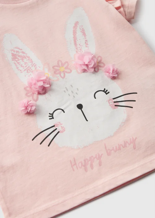Girls Pink Easter Bunny T-Shirt (1-7yrs) - 2-3 Yrs Image 2