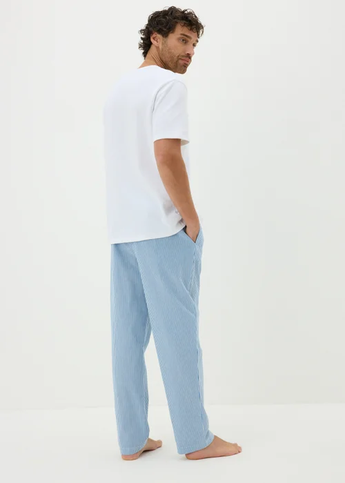 Blue Waffle Stripe Pyjama Set - Extra small Image 2