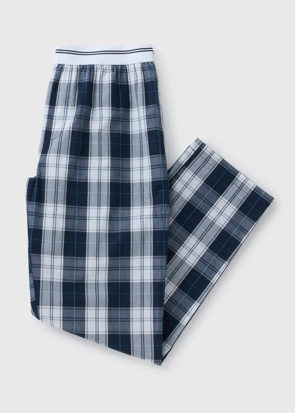 Navy Woven Check Pyjama Bottoms - Extra small Image 2