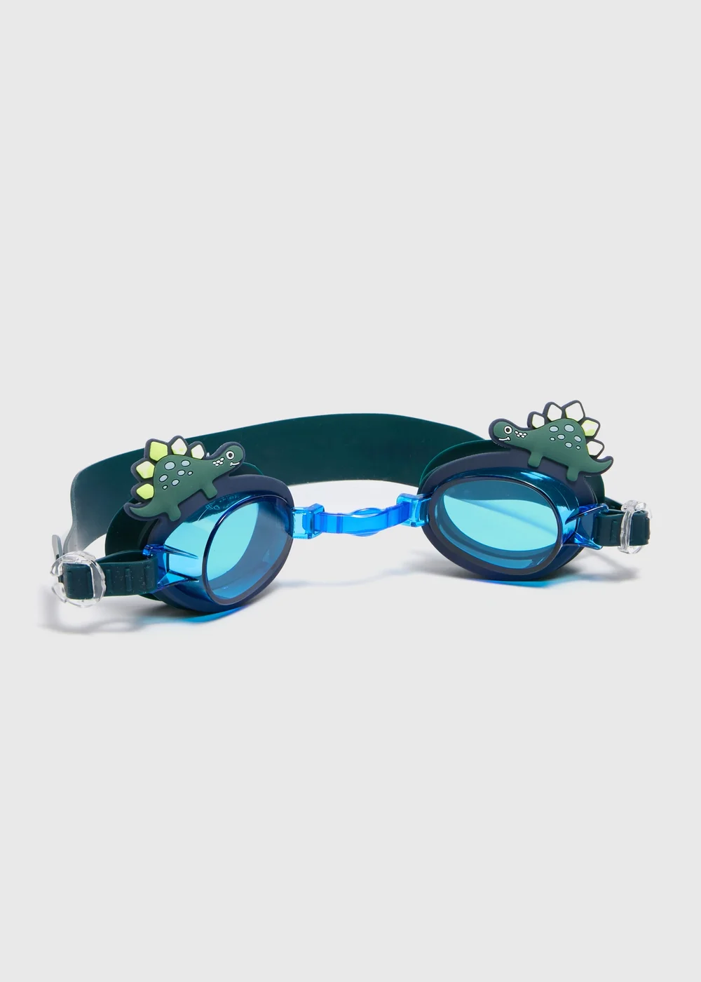 Kids Blue Dino Swim Goggles - One Size Image 1