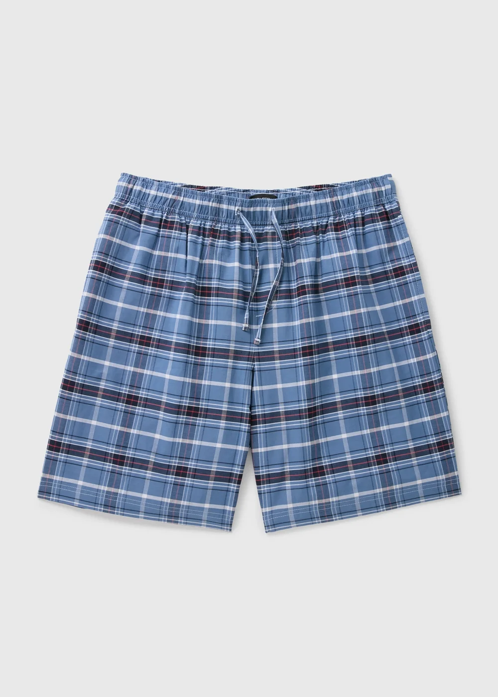 Blue Woven Check Pyjama Shorts - Extra small Image 1