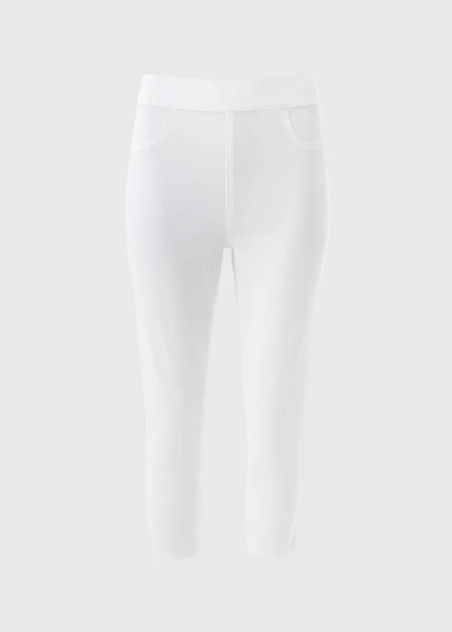 White Rosie Cropped Jeggings - 8 Image 4