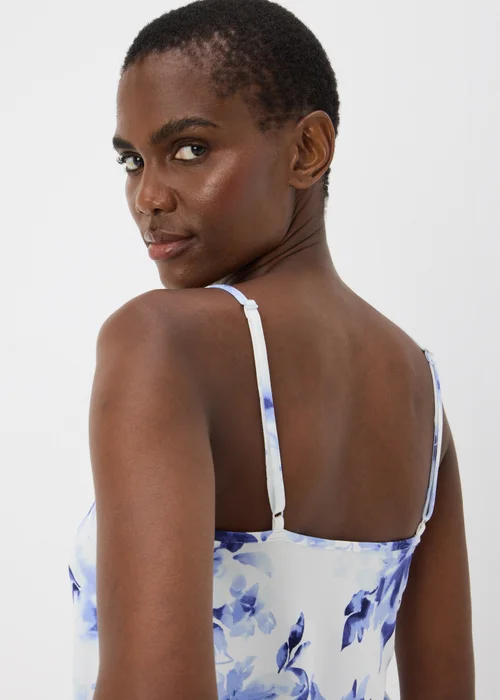 Blue Floral Cami Pyjama Top - Extra small Image 2