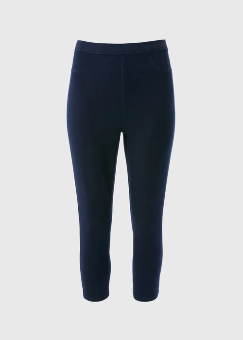 Blue Rosie Rinsewash Cropped Jeggings - 8 Image 4