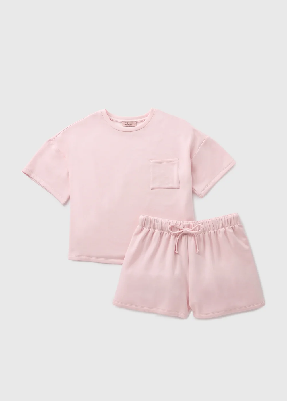 Pale Pink T-Shirt & Shorts Pyjama Set - Extra small Image 2