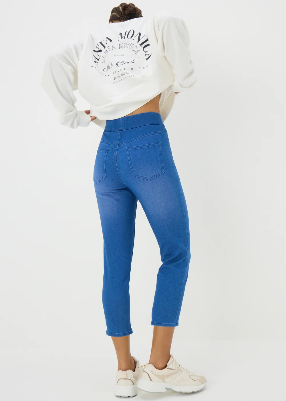 Blue Denim Rosie Cropped Jeggings - 8 Image 2