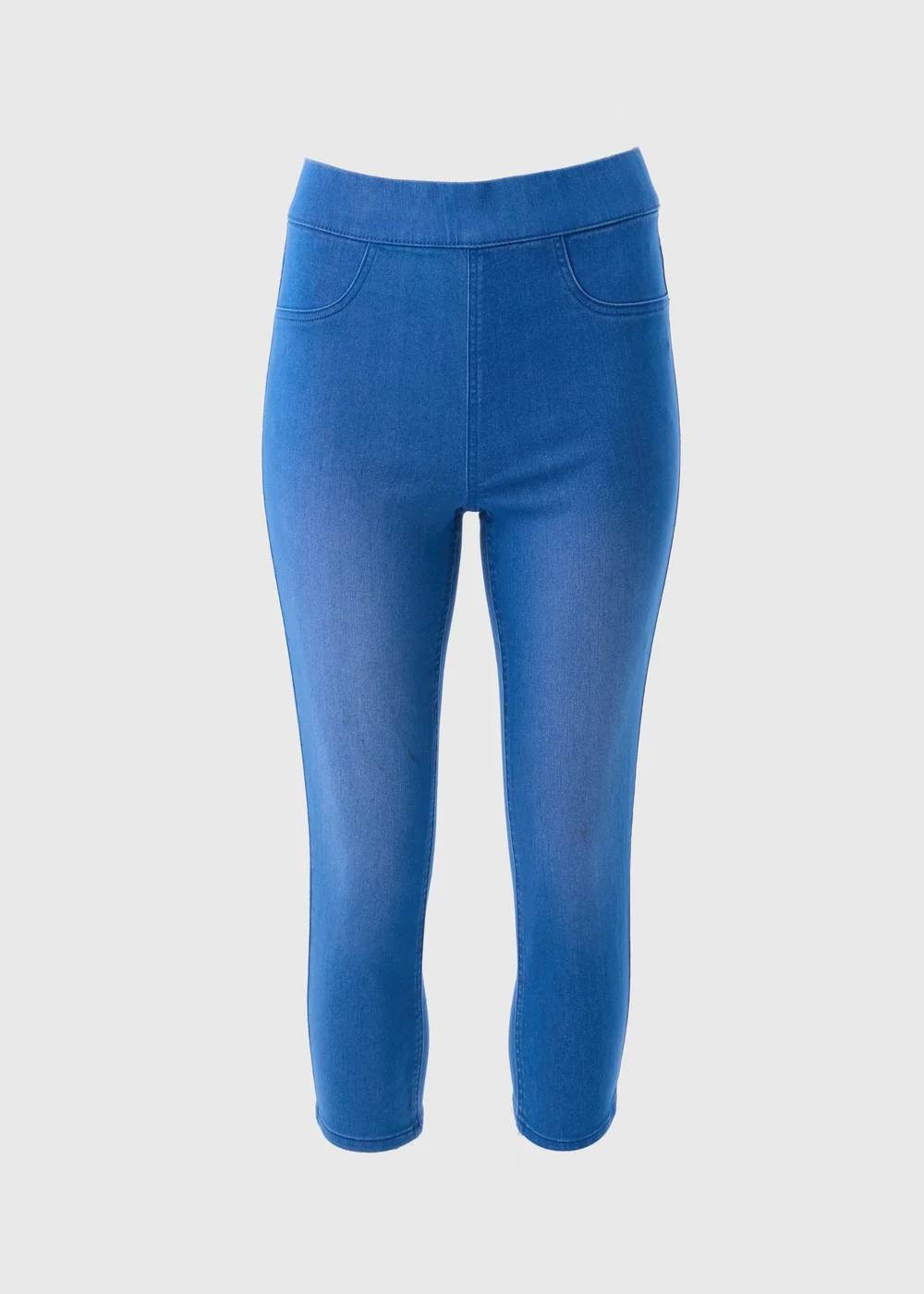 Blue Denim Rosie Cropped Jeggings - 8 Image 4