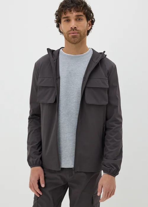 Charcoal Smart Windbreaker Jacket - XS Image 1