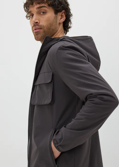 Charcoal Smart Windbreaker Jacket - XS Image 3