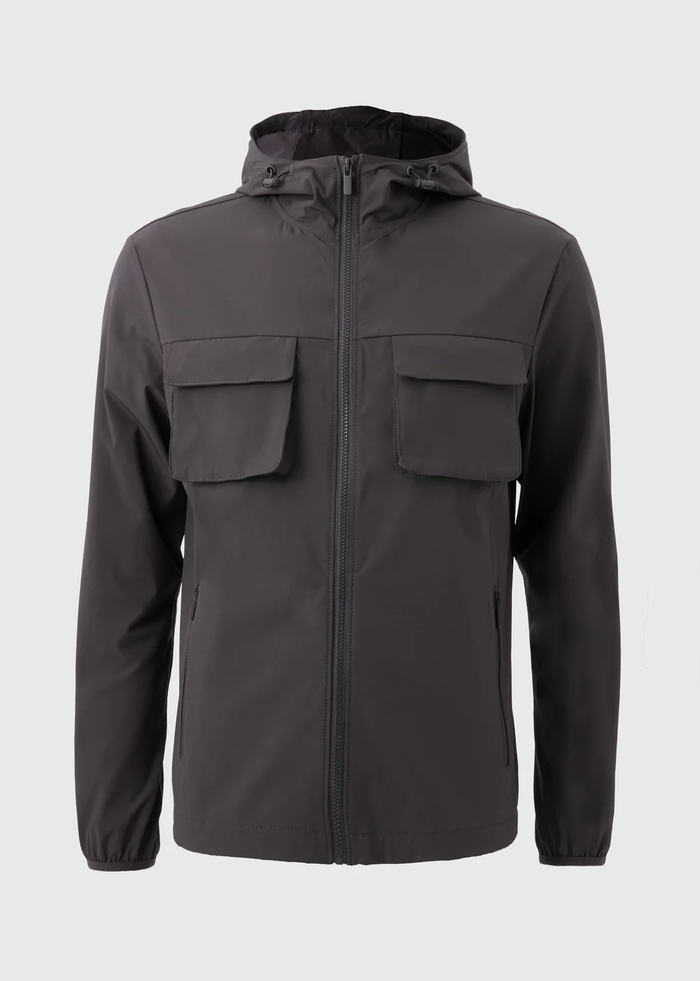 Charcoal Smart Windbreaker Jacket - XS Image 4