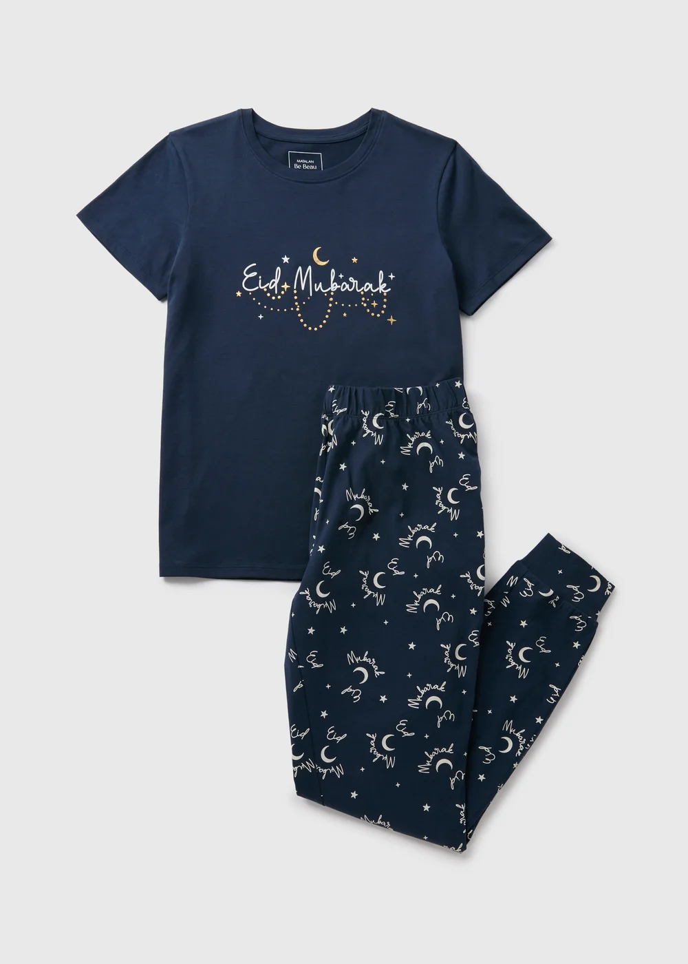 Navy Eid Pyjama Set - Small Image 1