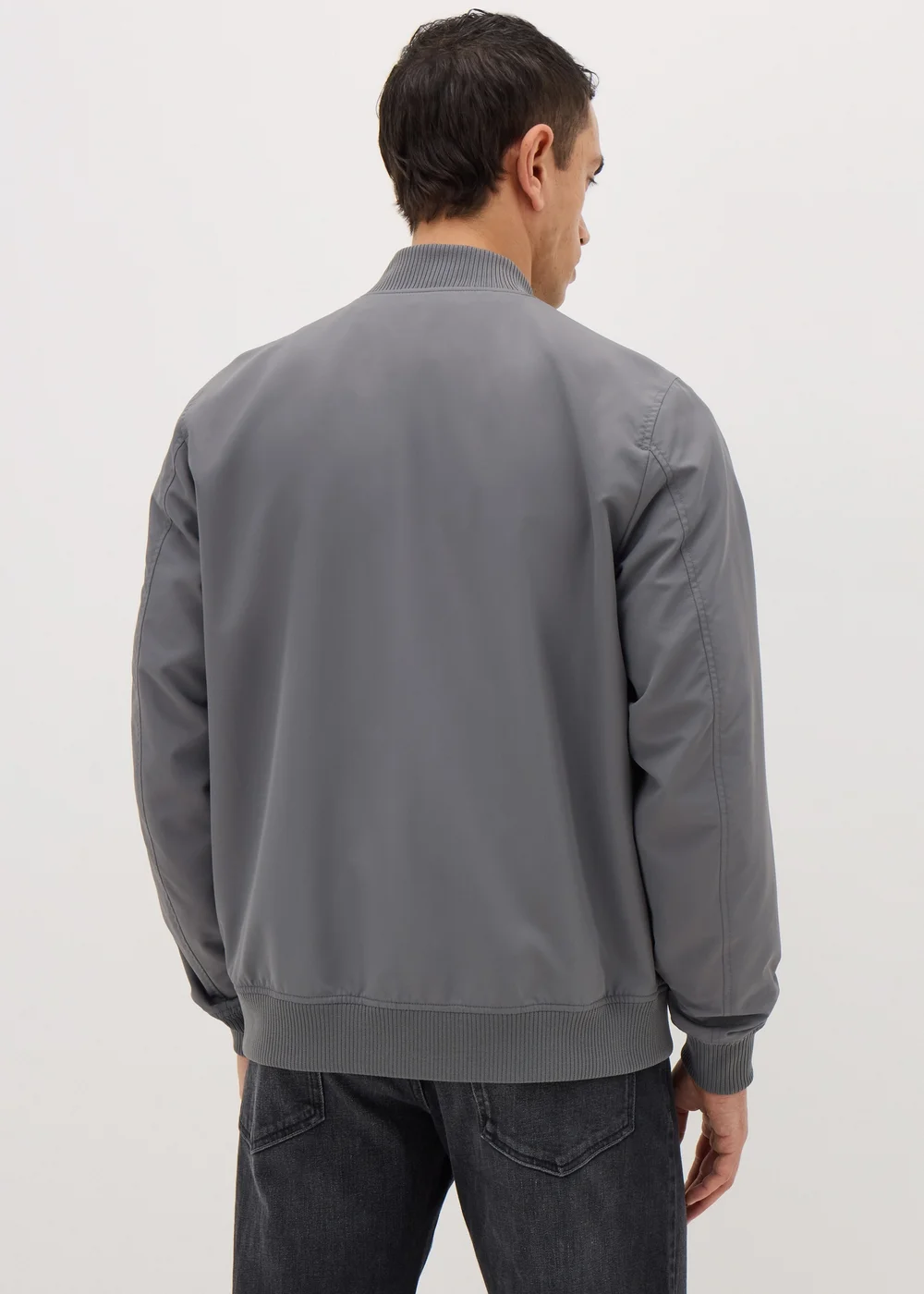 Grey Lightweight Bomber Jacket - S Image 3