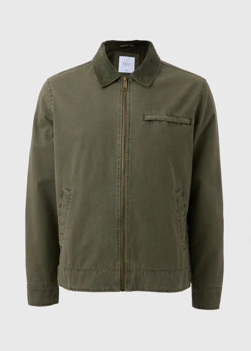 Khaki Canvas Chore Jacket - S Image 4