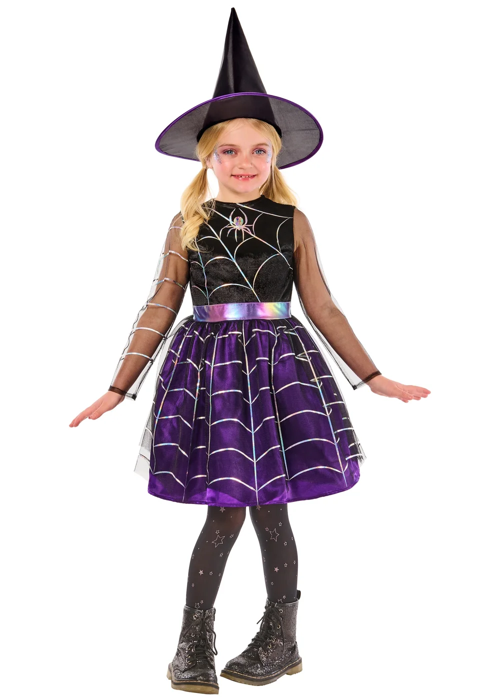 Rubies Kids Cobweb Witch Costume (3-8 Yrs) - 3-4 Yrs Image 1