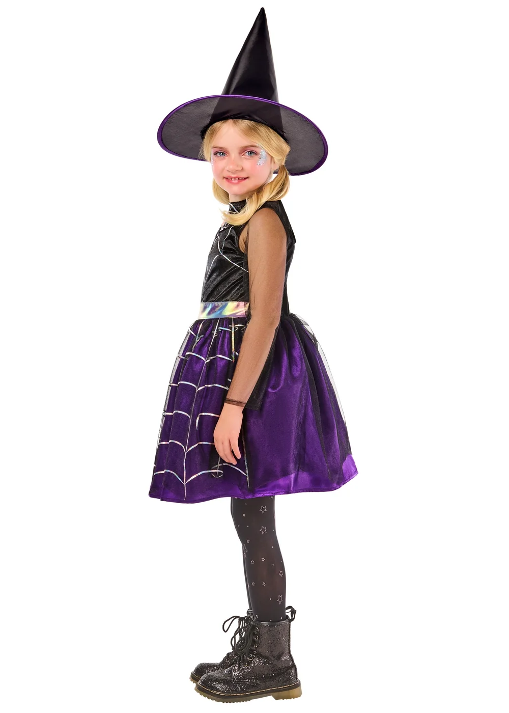 Rubies Kids Cobweb Witch Costume (3-8 Yrs) - 3-4 Yrs Image 3